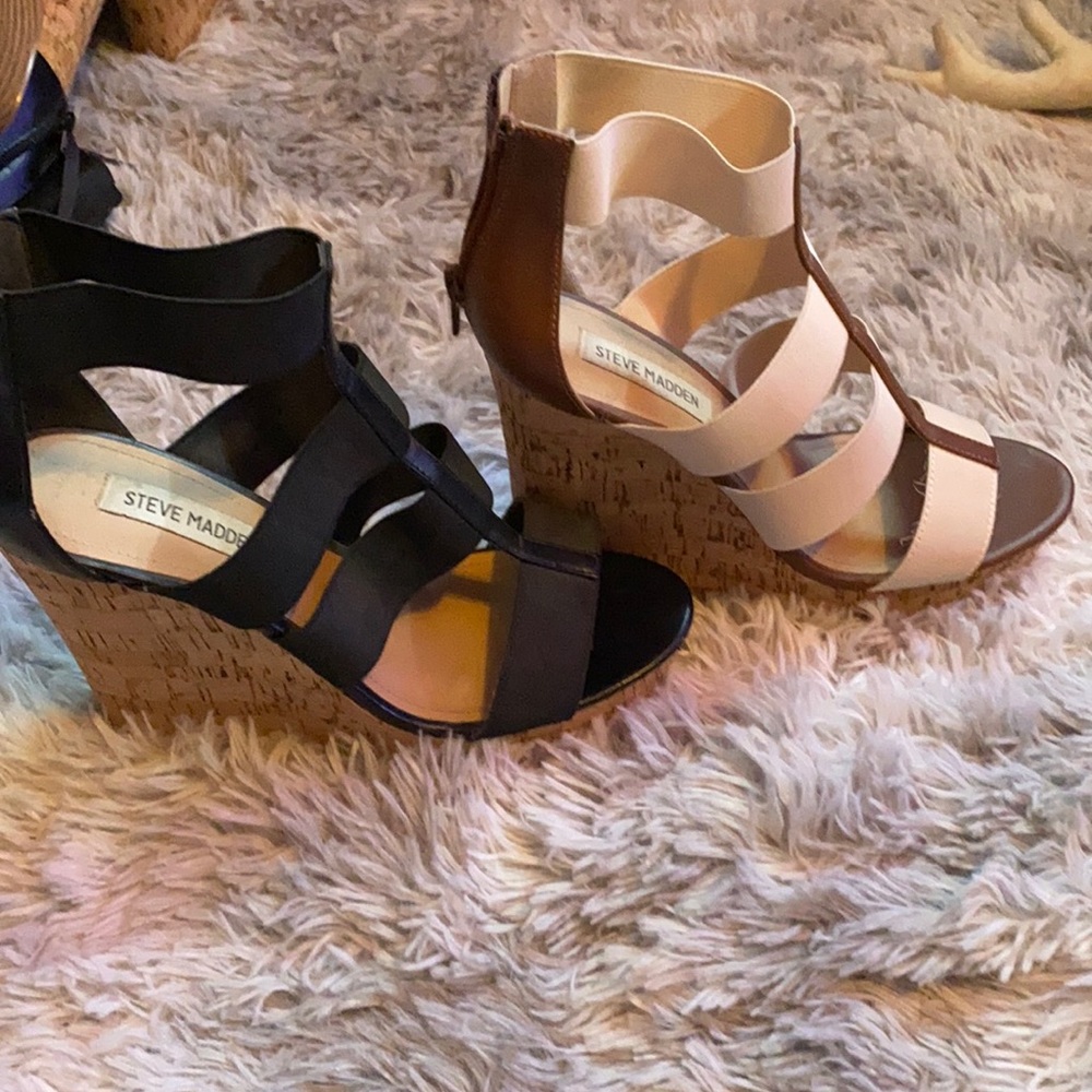 Steve Madden wedges must message me color choice